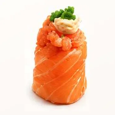 Spicy Salmon Gunkan (2 pcs)